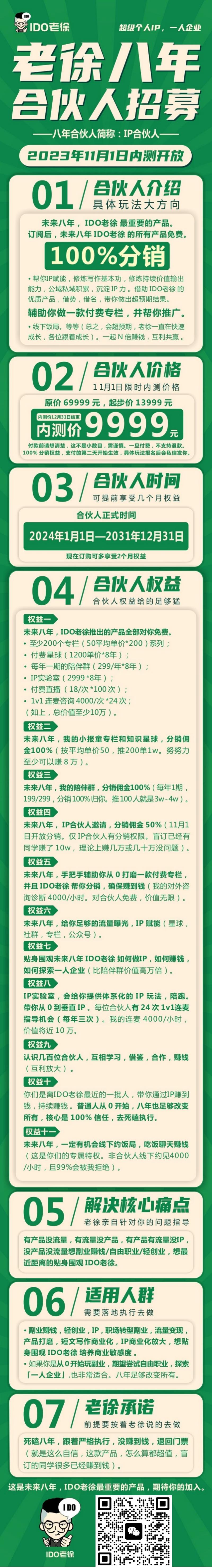 老徐合伙人已经160位咨询并全款加入，预订人数几十位(可跟我私聊预订，锁定价格)，老徐亲自答疑，你想知道的问题这里都有，-大冲十年退休