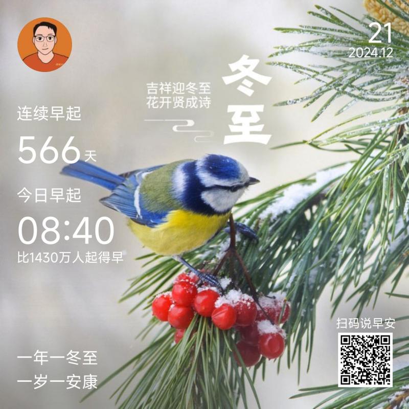 图片[3]-冬至快乐，冬至，福至，大冲十年退休500天，朋友圈日更566天，很溜。-大冲十年退休