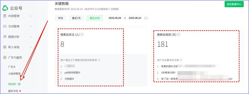数据不会骗人 大家可以多看一下搜一搜的情况。这里的趋势,很重要,要怎么调,怎么改,这里的数据不会骗人。这些可以再找同类的-大冲十年退休